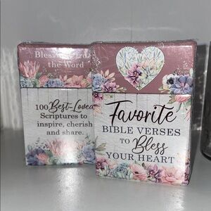 Favorite Bible to Bless your Heart Verse Box Cards to Share Set NWT